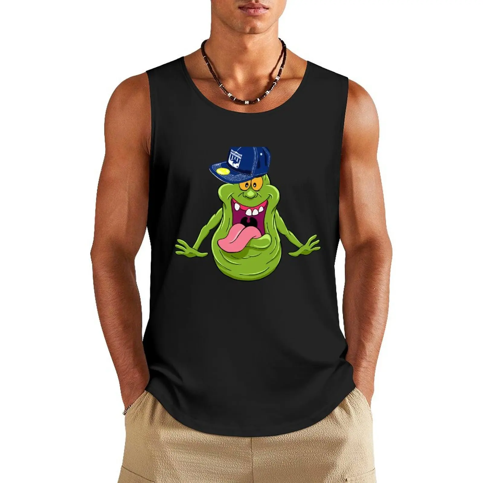 

Slimer the North Melbourne Kangaroos Fan Tank Top gym shirts anime gym clothing men