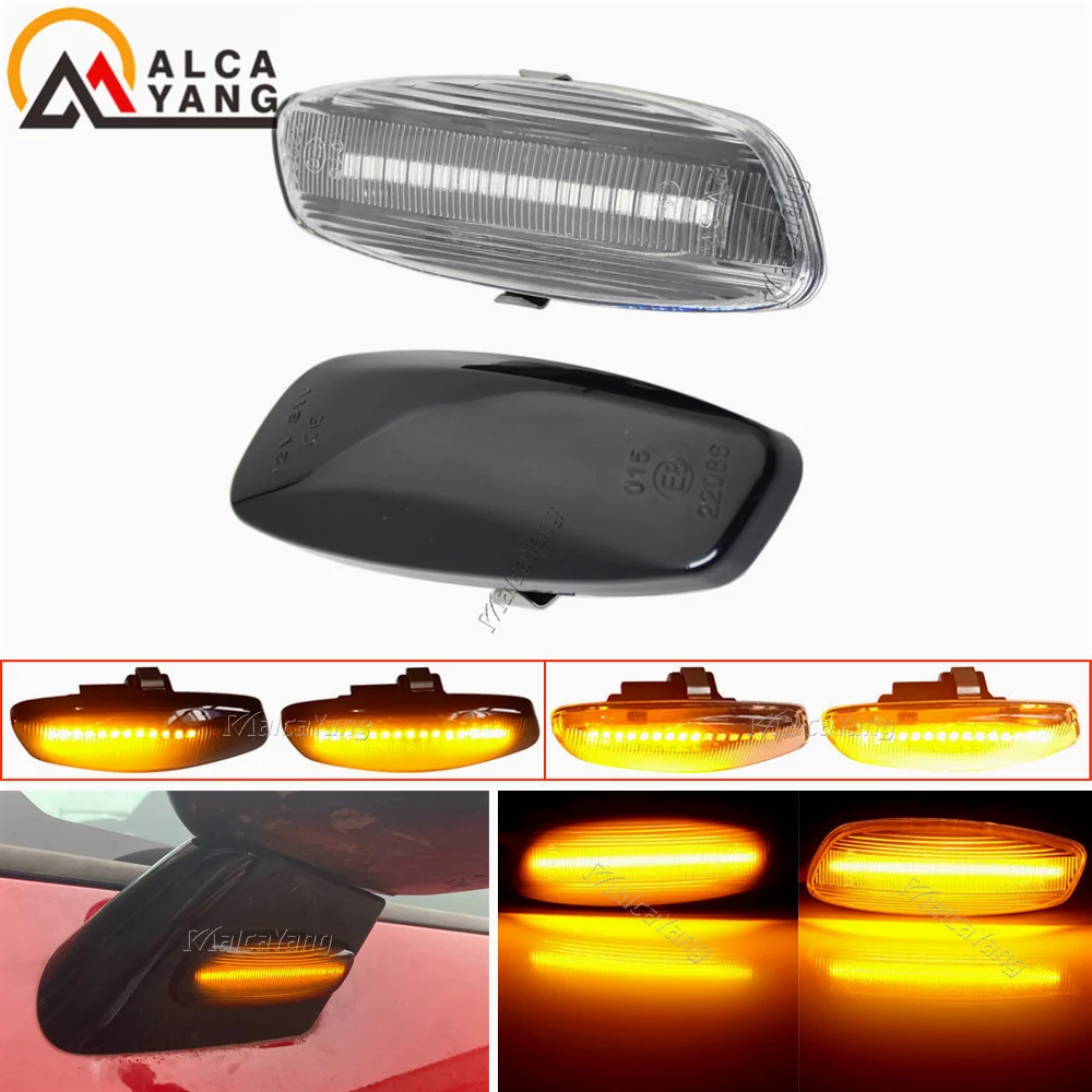 Dynamic LED Flashing Side Marker Lamp LED Strip Turn Signal Light For Citroen C3 C4 C5 DS3 DS4 For Peugeot 207 308 3008 5008 RCZ