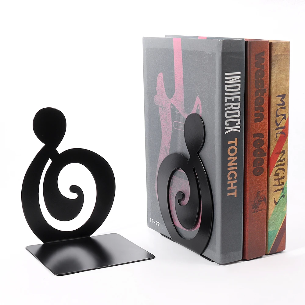 

New Black Chords Book Ends Organizer Book Iron Bookends Stand Shelf Heavy Book Book rack Stand Iron Home Desk Stationery