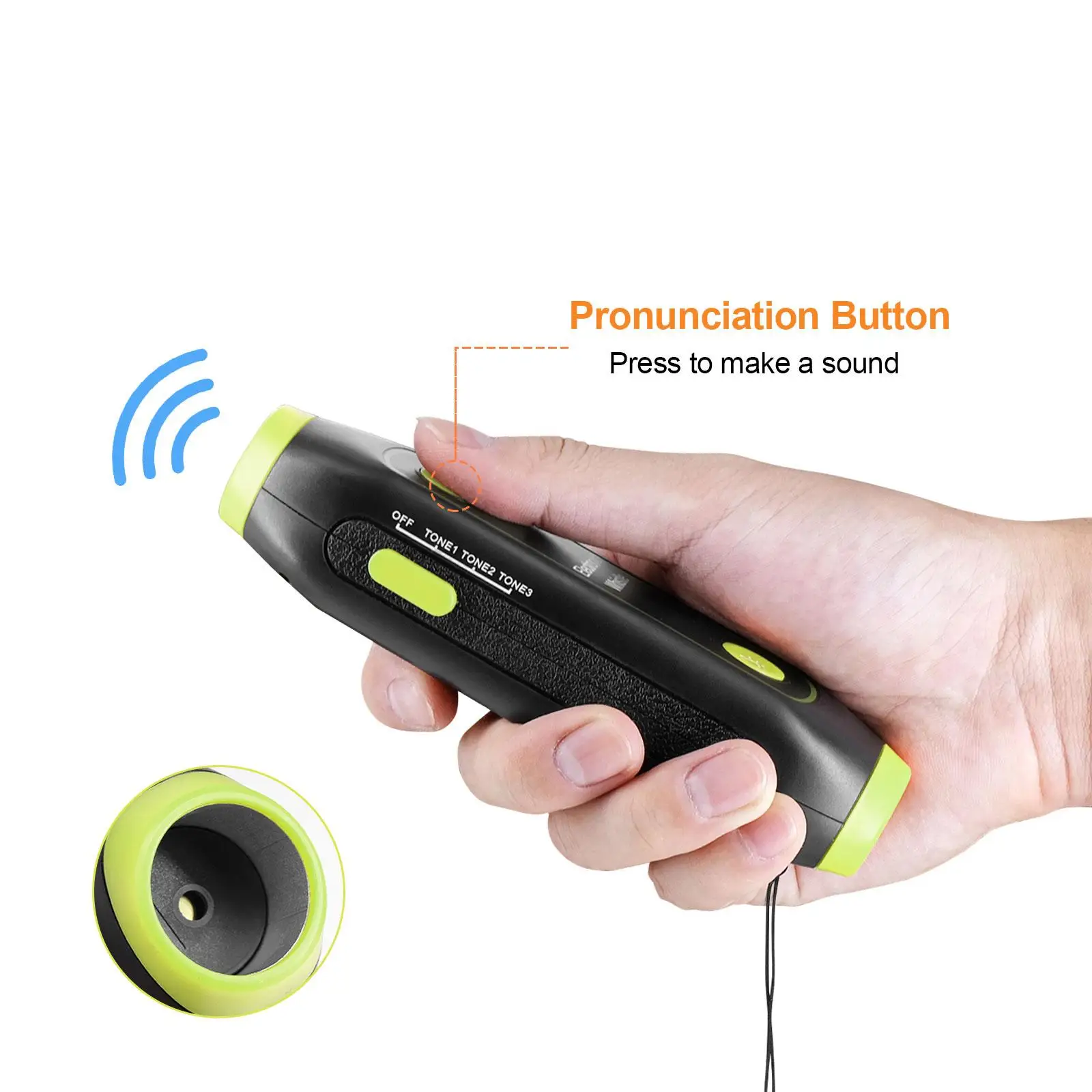 Portable Electronic Whistle 3 Modes with Lanyard Handheld Electric Whistle for Survival Basketball Referee Teacher Football