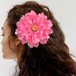 Flower Hair Clips Hawaiian Peony Flowers Barrettes Bridal Hairpins Hairpin Bridal Barrette Beach Wedding Hair Accessories