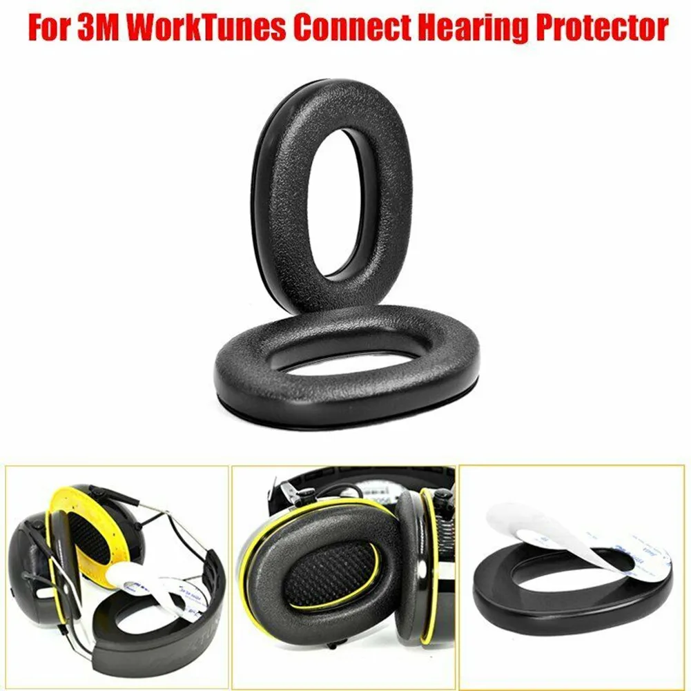 1 Pair Headset Earpads Cushions Cover Replacement Parts For 3M WorkTunes Connect Hearing Protector Headphone Earmuff Accessories