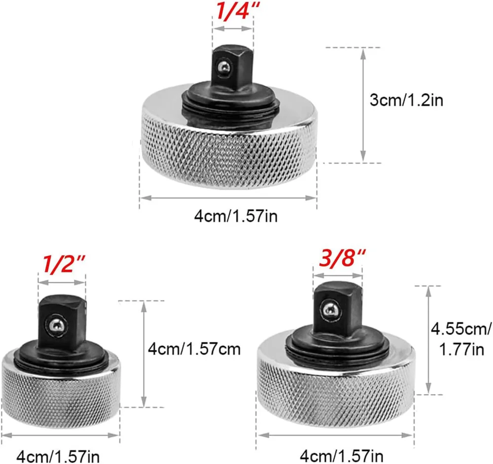 3Pcs Mini Ratchet Socket Wrench Whole Steel Palm Finger Reversible Ratchet Set 1/4“ 3/8” 1/2\