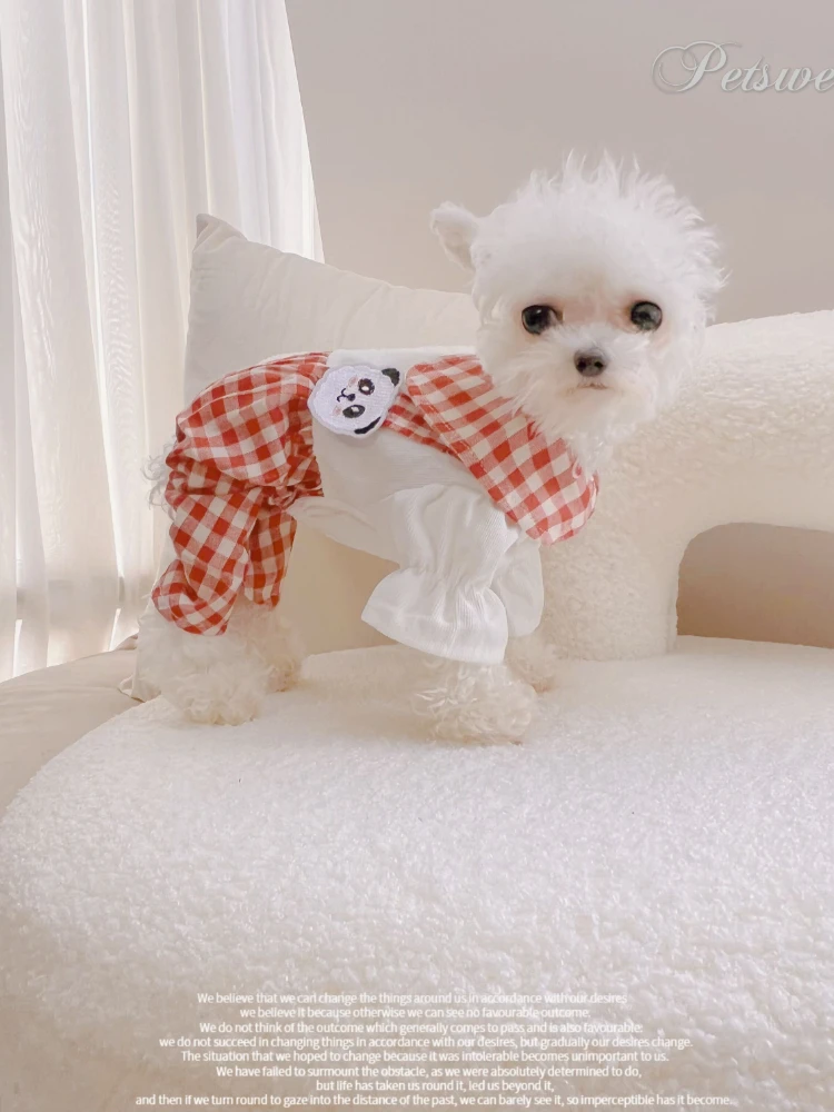 Panda Rolling Skirts, Little Dog, Little Dog's Pet Dog Clothes, Autumn New Product