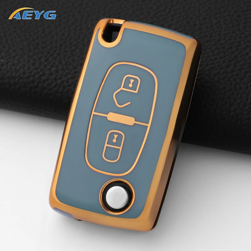 Car Key Case Cover For Peugeot 207 307 308 407 607 807 For Citroen C2 C3 C4 C5 C6 Auto Remote key Case Va2/Hu83 CE0523 CE0536