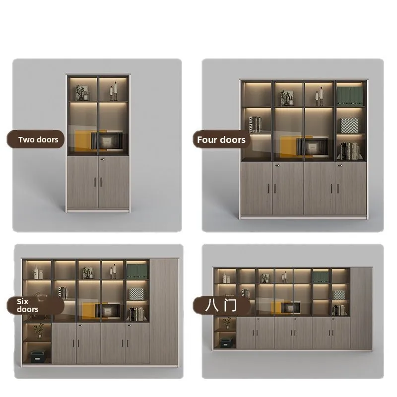 Office Furniture File Cabinet Information Cabinet Wooden Panel Low Tea Cabinet Bookcase Archive Wardrobe