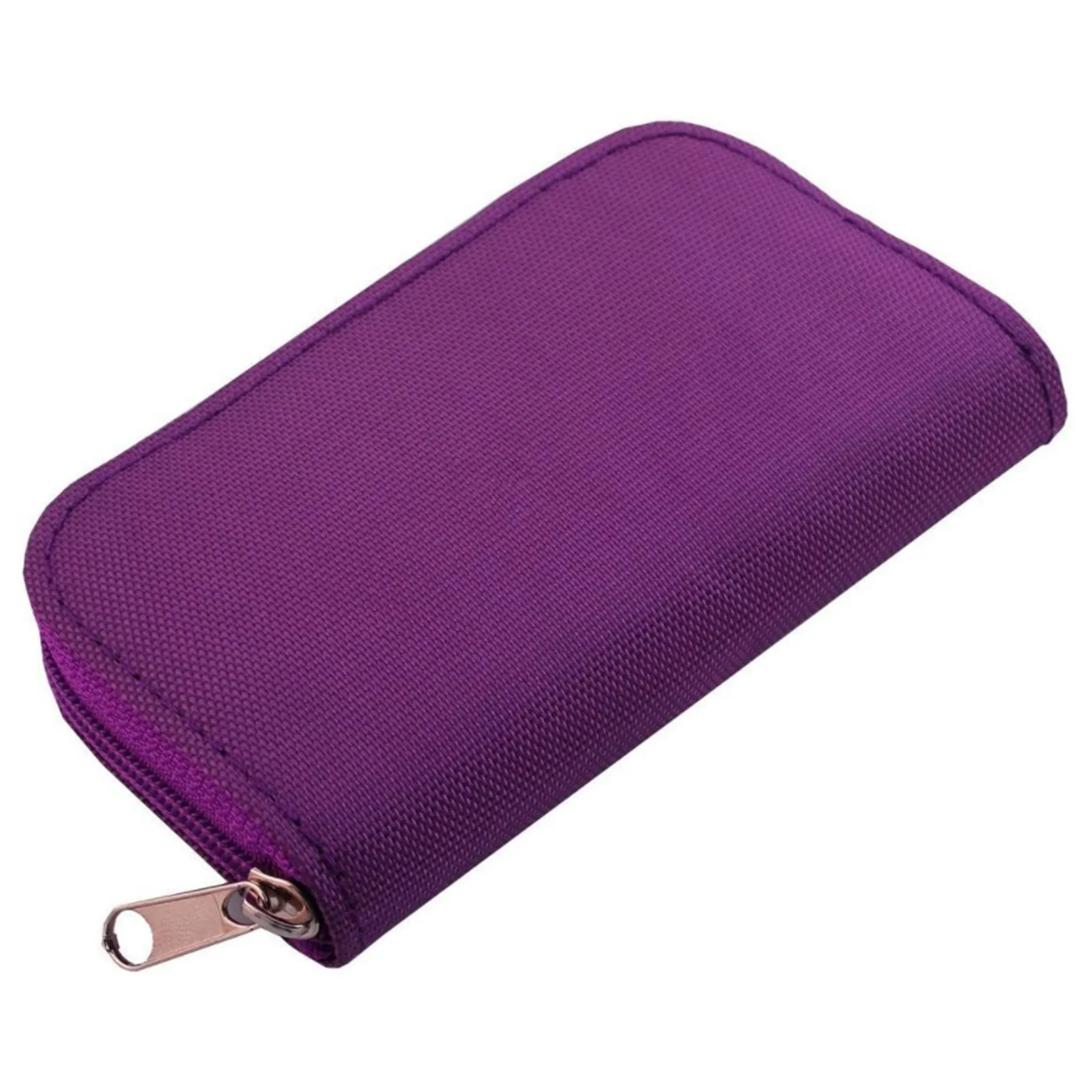 Purple 22-Slot TF Card Case, Used to Store SD, XD and MMC Card Cases for Mobile Phones and Cameras