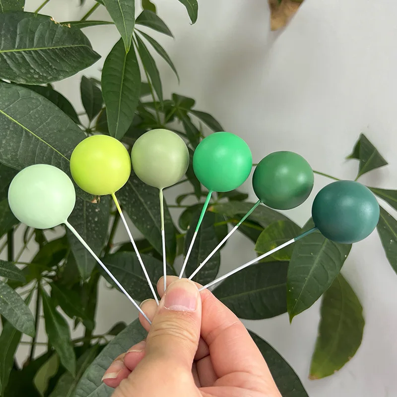 30Colors 20pcs Cake Balls Decoration Pink Blue Gold Birthday Cake Toppers DIY Wedding Baby Shower Cake Decorating Accessories