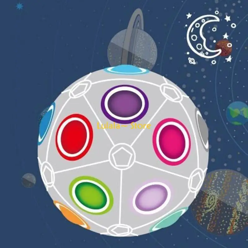 Y4QA Draagbare zintuiglijke fidgetbal Stress Relief Gyro Decompressie Speelgoed Feestcadeau