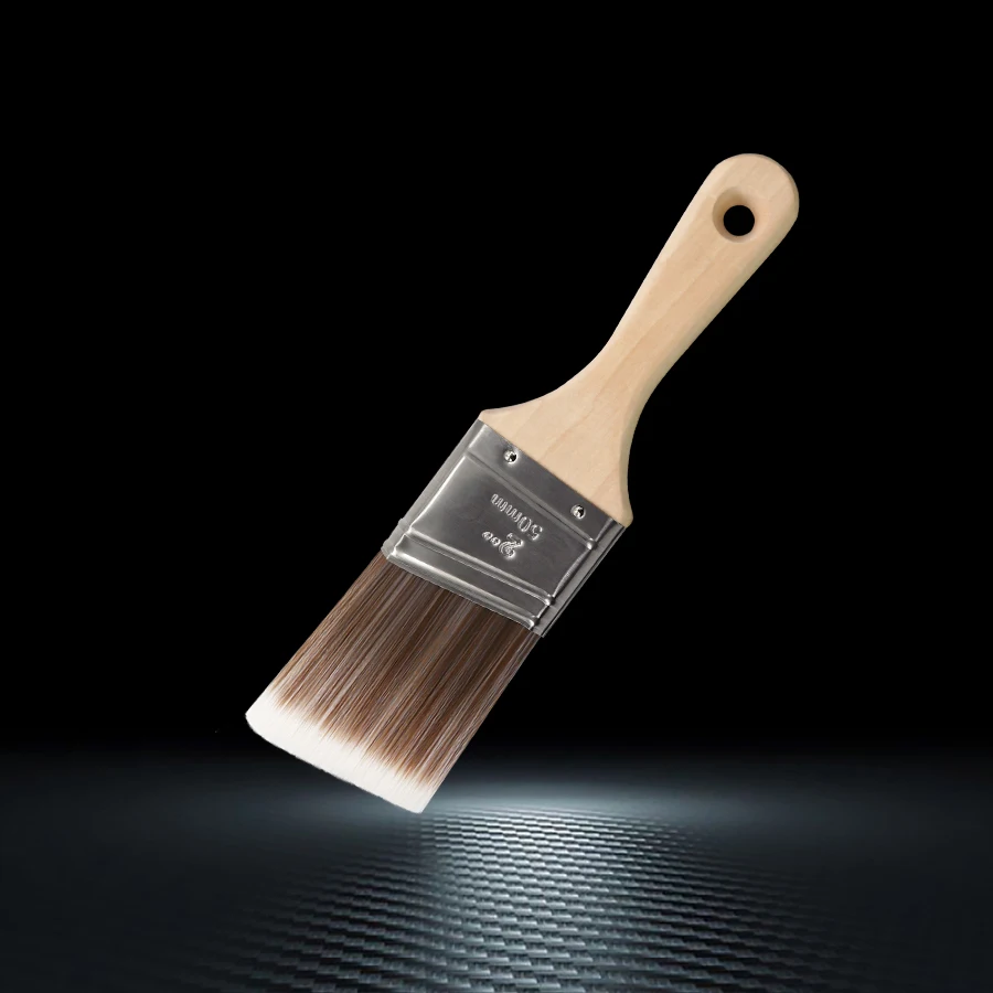 Pincel angular premium de 2 polegadas para decoração industrial; ótimo ajudante para pintura de parede DIY