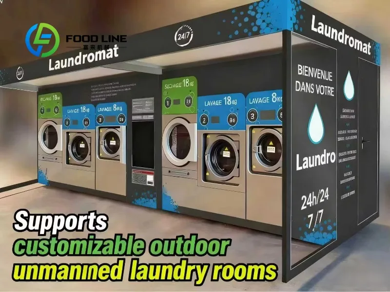 15lg 25kg 35kg Electric New Industrial Washing Machine with Cold Water Cleaning for Outdoor Laundry School customize