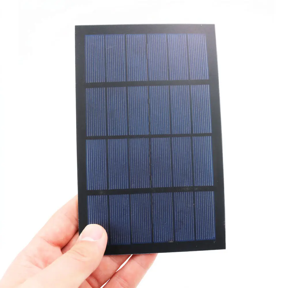 For For ANGUI 6V PET Laminated Solar Panel Photovoltaic Charger Portable Battery Module For Outdoor DIY Electronic Devices