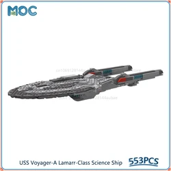 USS Voyager-A Lamarr-Class Special Science Ship Model MOC Building Blocks DIY Assemble Bricks Space Creative Toys Gifts 553PCS