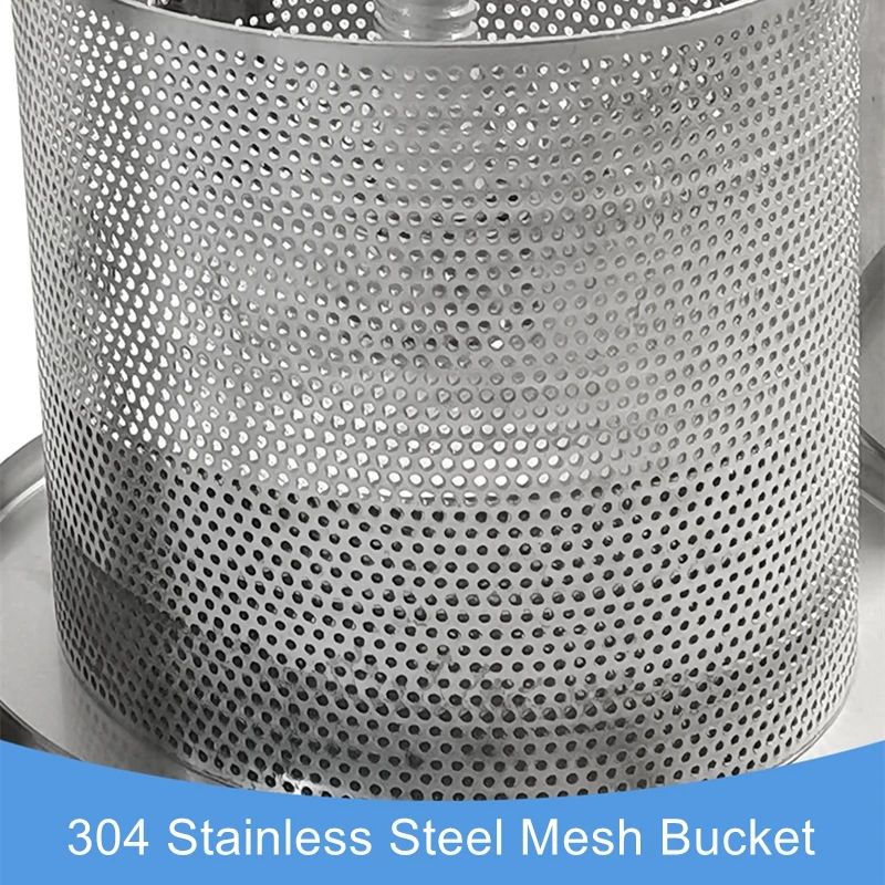 304 Stainless Steel Honey Press Home Use Juicer Circular Cake Press Manual Small-Scale Distillers Grains Press
