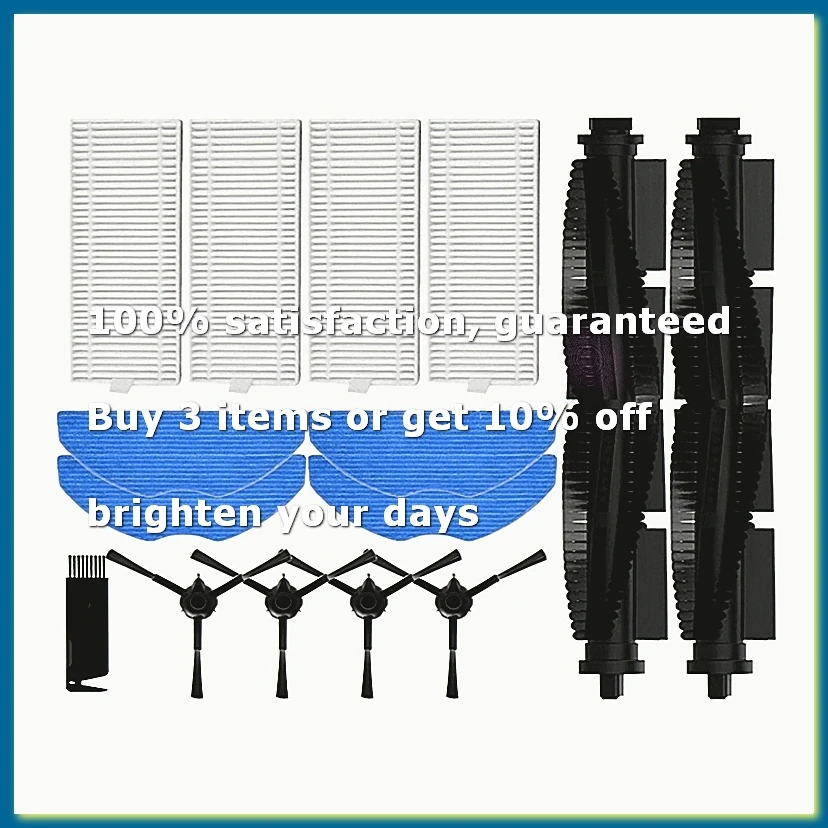 For 360 S8/S8 Plus Robot Vacuum Cleaner Replacement Spare Parts Accessories Main Side Brush Hepa Filter Mop Cloth