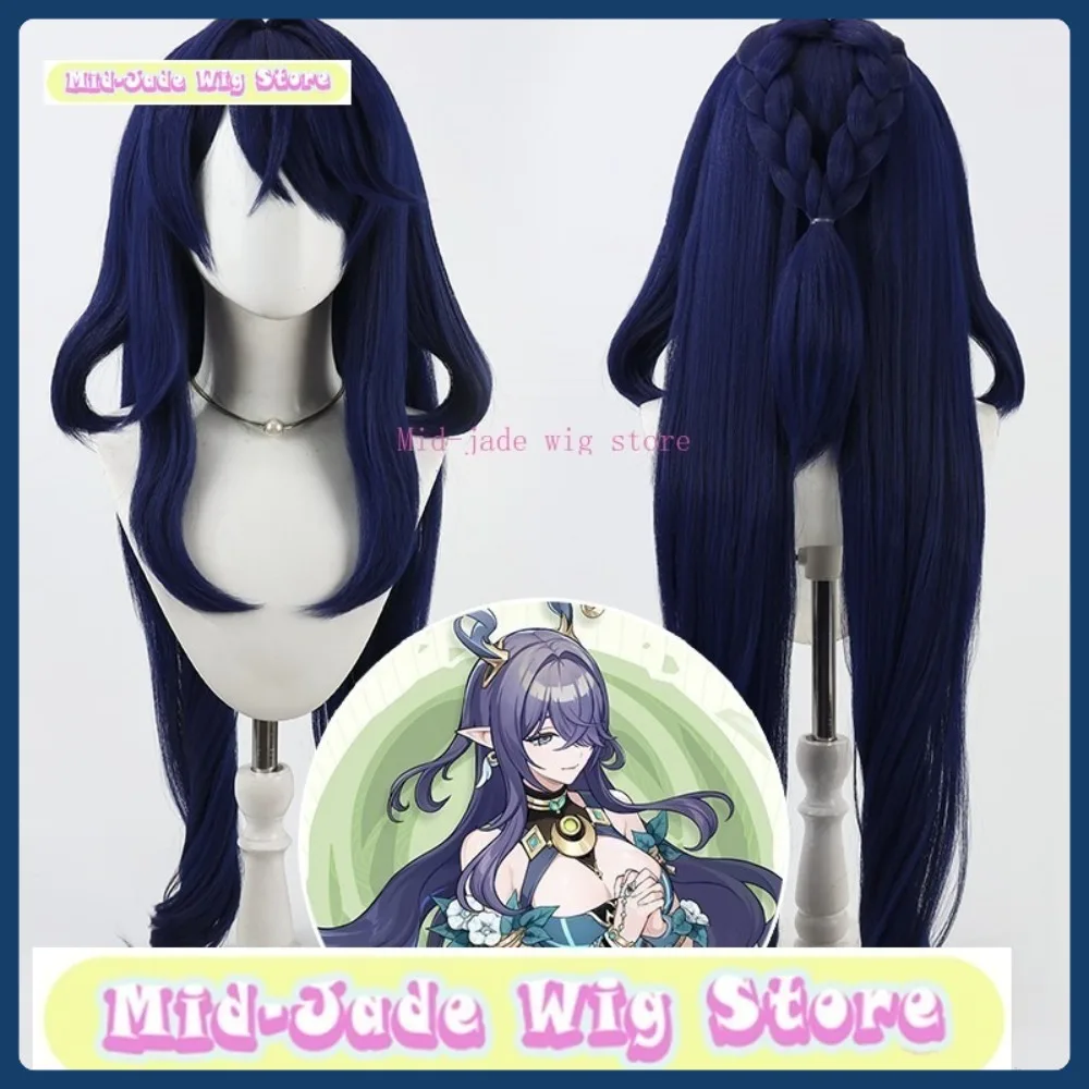 

Mid-jade Wig Store Genshin Impact Lauma Cosplay Wig Halloween Anime Role-playing Synthetic Hair Anime Wig