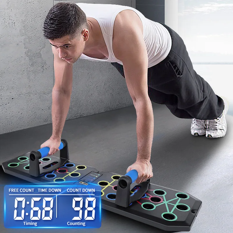 

Foldable Push-Ups Stands, Time Counting, Multifunctional Board Stand, Chest and Abdominal Muscle Trainer, Fitness Equipment