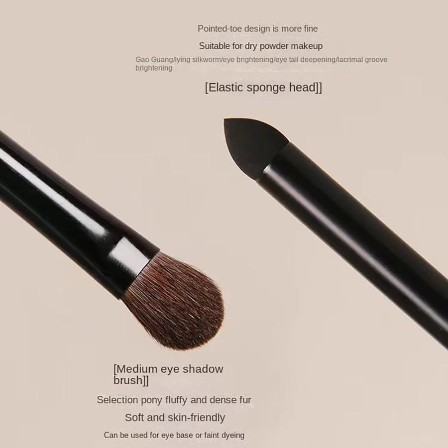 Double Head Eyeshadow Brush Eye Details Eyeshadow Smudge Brush Sponge Eye shadow  Smudge Makeup Brushes