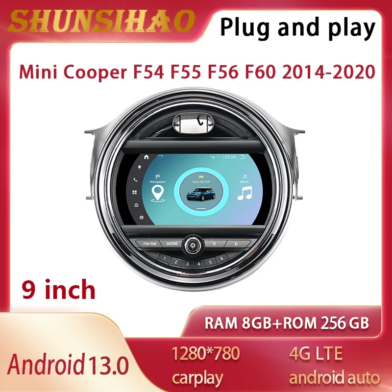 

ShunSihao car radio autoradio For mini Cooper F54 F55 F56 F57 F60 2014-2020 android all in one multimedia GPS navi video player