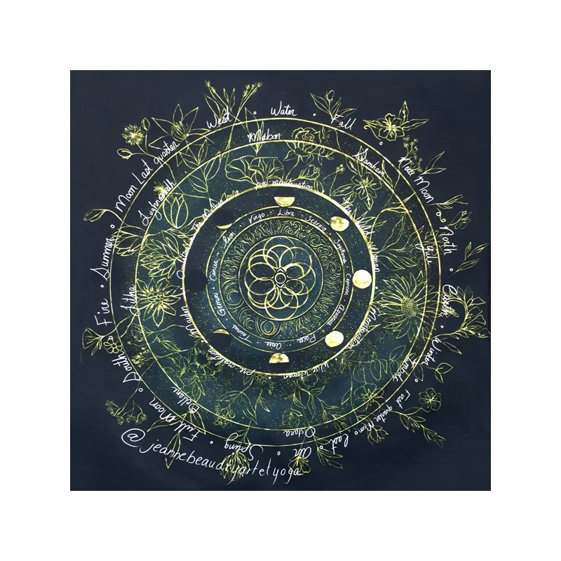 Starry Constellation Tarot Card Altar Cloth Divination Mat Astrology Festival Meditation Spiritual Ceremony Decoration