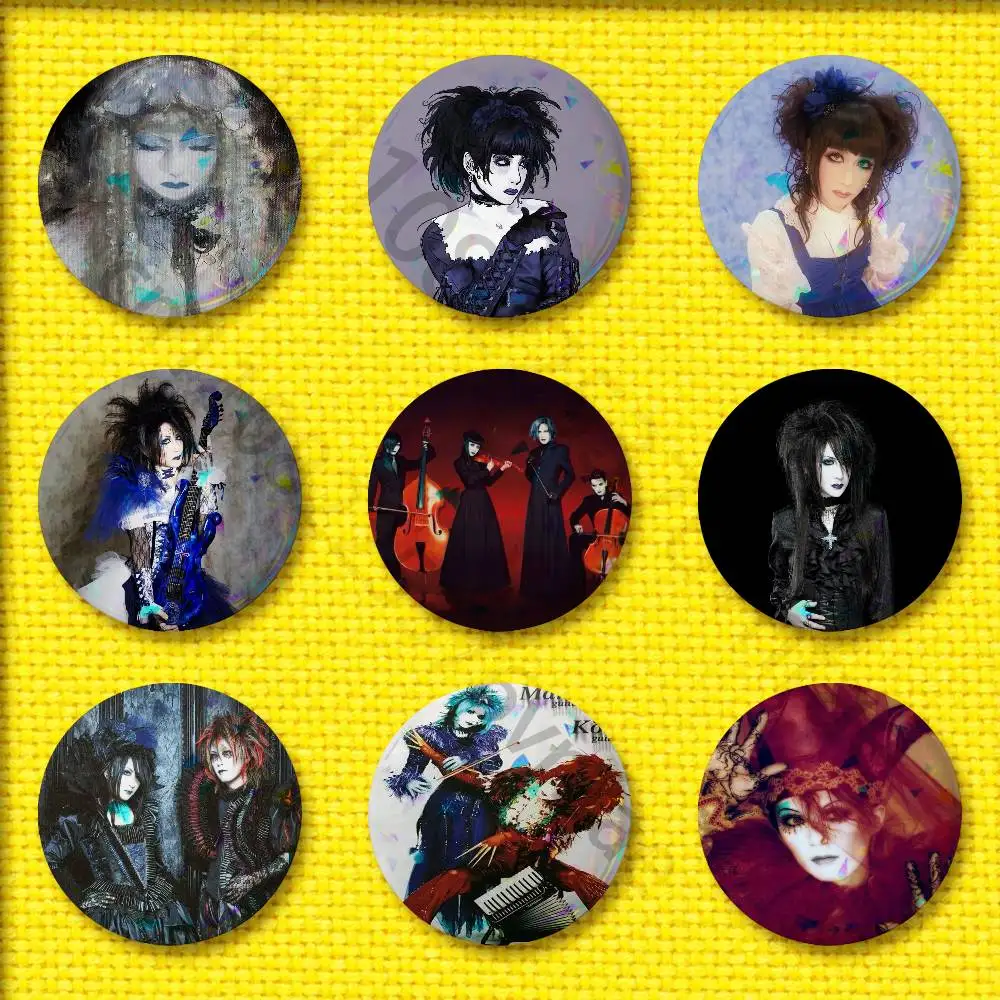 

Mana Gackt M-Malice M-Mizer Badge 44mm 32mm 58mm 25mm 75mm Round Pin Brooch Adornment Souvenir Cosplay Gift Backpack
