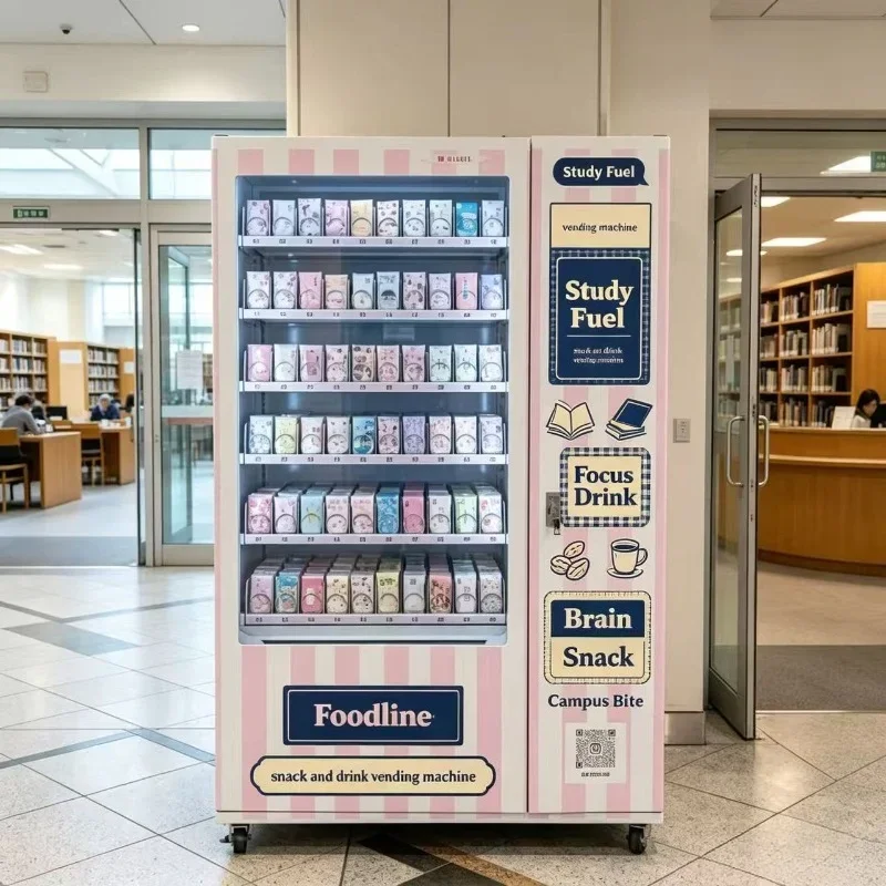Germany Style Snack Vending Machine With Payment System Automatic Drink Beverage Combo Vending Machine For Business