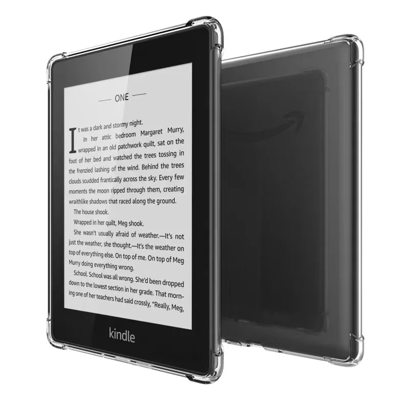 360 protecive caso para kindle paperwhite 4 321 tablet leitor capa para kindle caso oasis 2 3 silicone macio transparente anti-queda