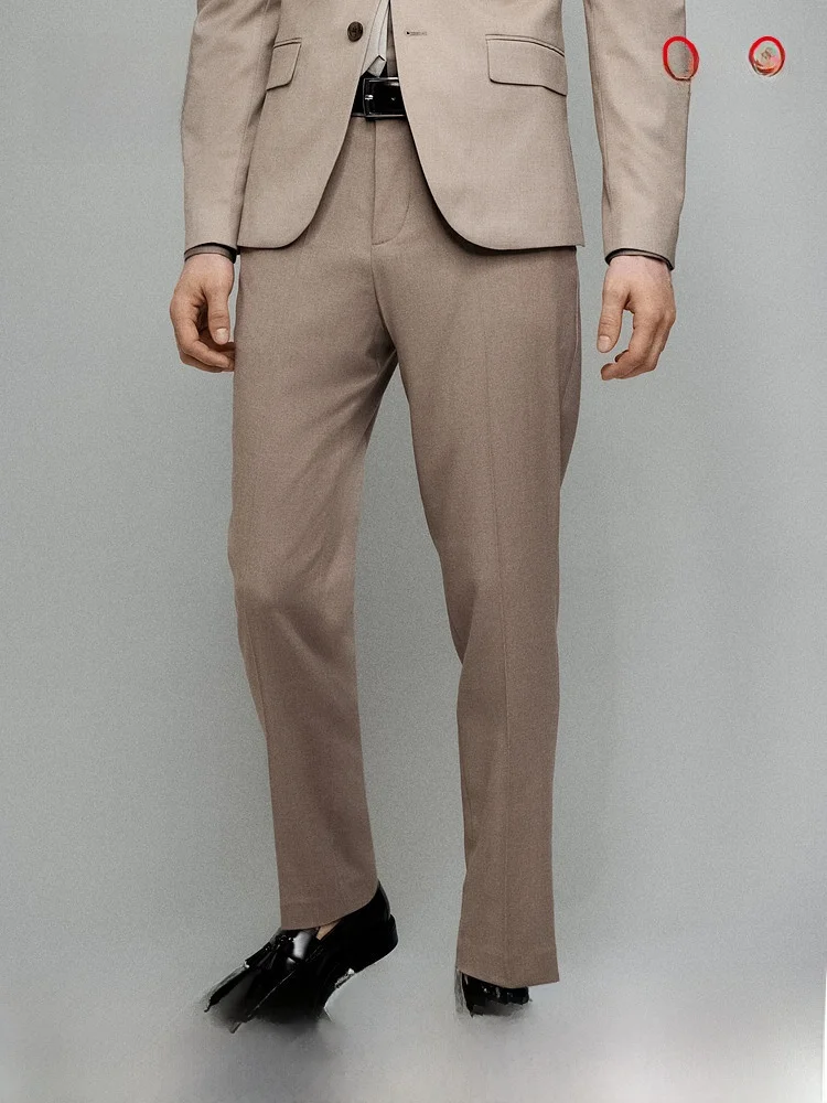 

H&M Men's Stand Fit Dr Pants 2624 Long Trousers Polyester 65% Viscose 33% Spandex 2% Workwear Faion Clothing