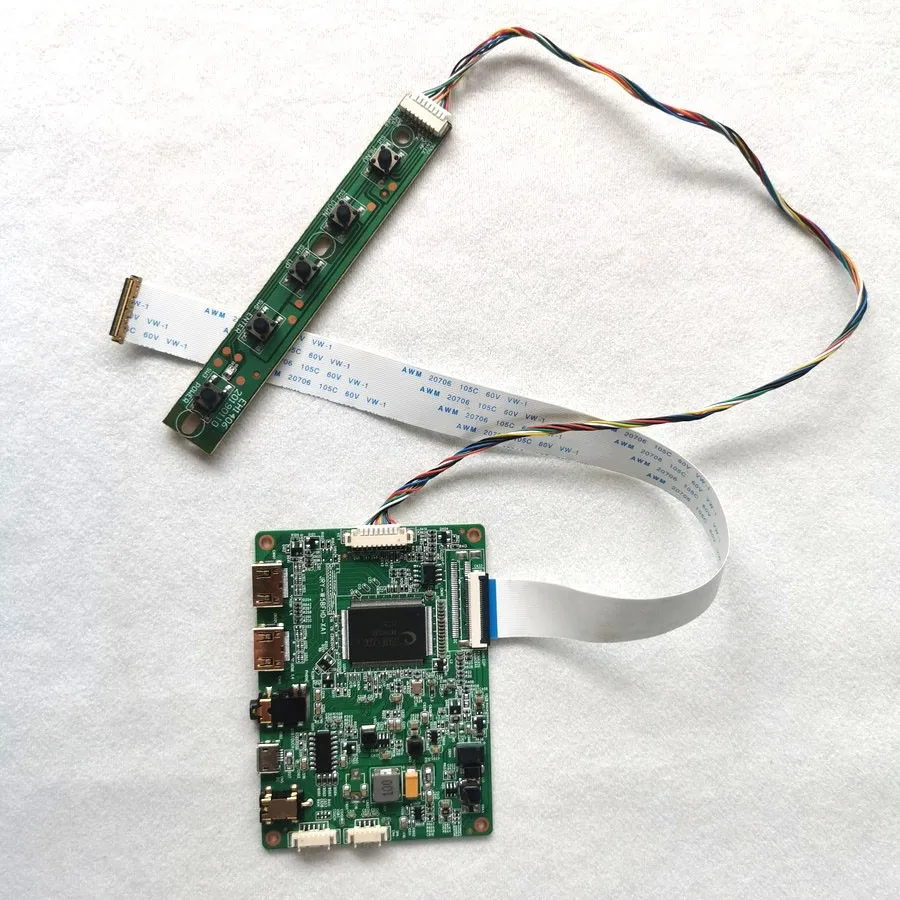 

Комплект DIY плата контроллера драйвера для NV156FHM-T01/T0A/T0C 1920x1080 экран ноутбука 40-контактный EDP USB Micro 2HDMI-Mini 15,6 дюйма