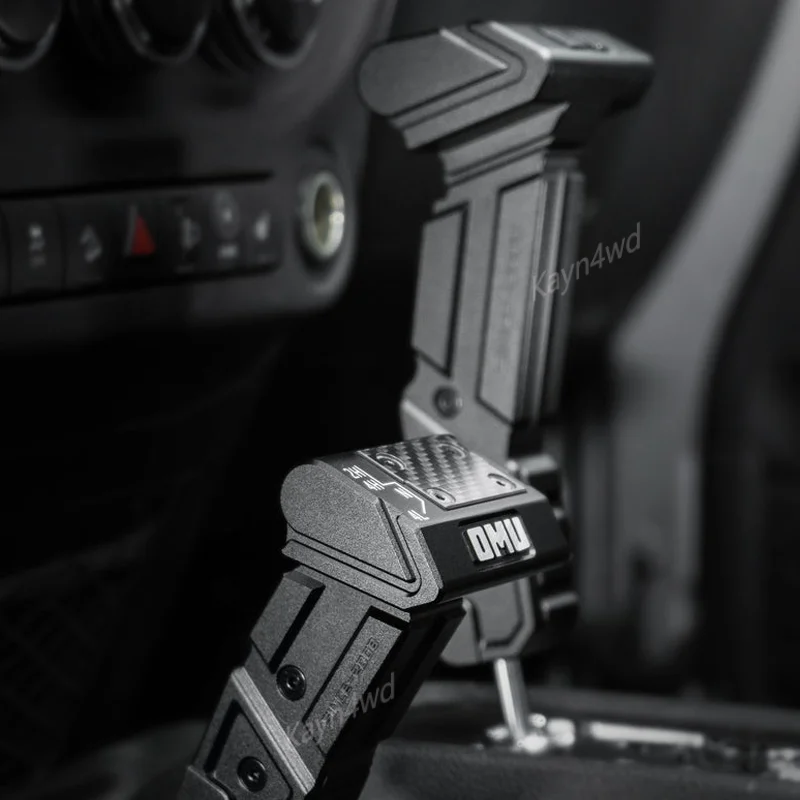 الطرق الوعرة 4x4 الملحقات الخارجية OMU سلسلة الألومنيوم ذراع السرعة التحول المقبض ل 2011-2017 جيب رانجلر JK JKU قطع غيار السيارات #4