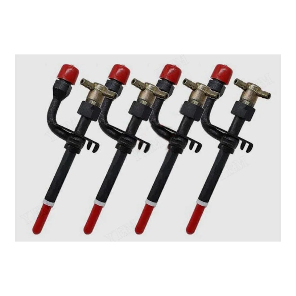 2026 4 Pcs Fuel Injector 17111-53000 for Ku-bota L4350DT L5450DT R510 R510B IH 1838 560