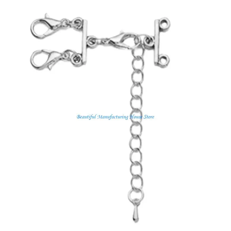 

E56A Delicate Necklace Detangler Necklace Layering Clasps Bracelet Layering Clasps
