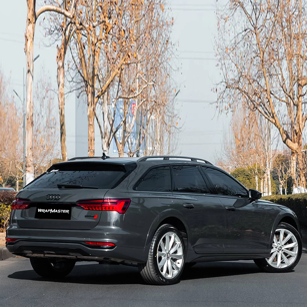 

Глянцевые угольно-серые полоски из углеродного волокна, красочные динамические полоски из ТПУ PPF