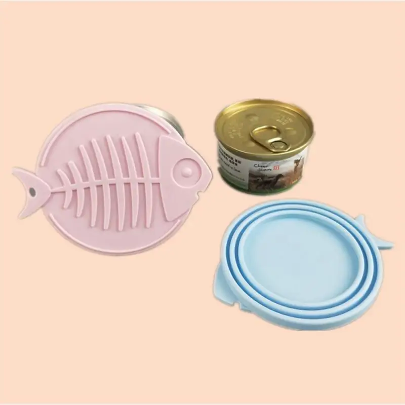 Dogs Cat Storage Tin Cap Lid Seal Cover Silicone Can Lid Sealed Feeder Food Can Reusable Portable Cover Lid Health Pet Supplies