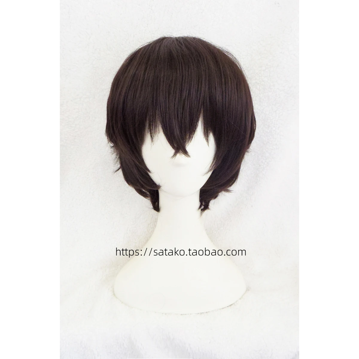 

AOI Matte Silk Wenhao Wild Dog Osamu Dazai Natural Micro-volume Brown-black men's simulation scalp cos wig