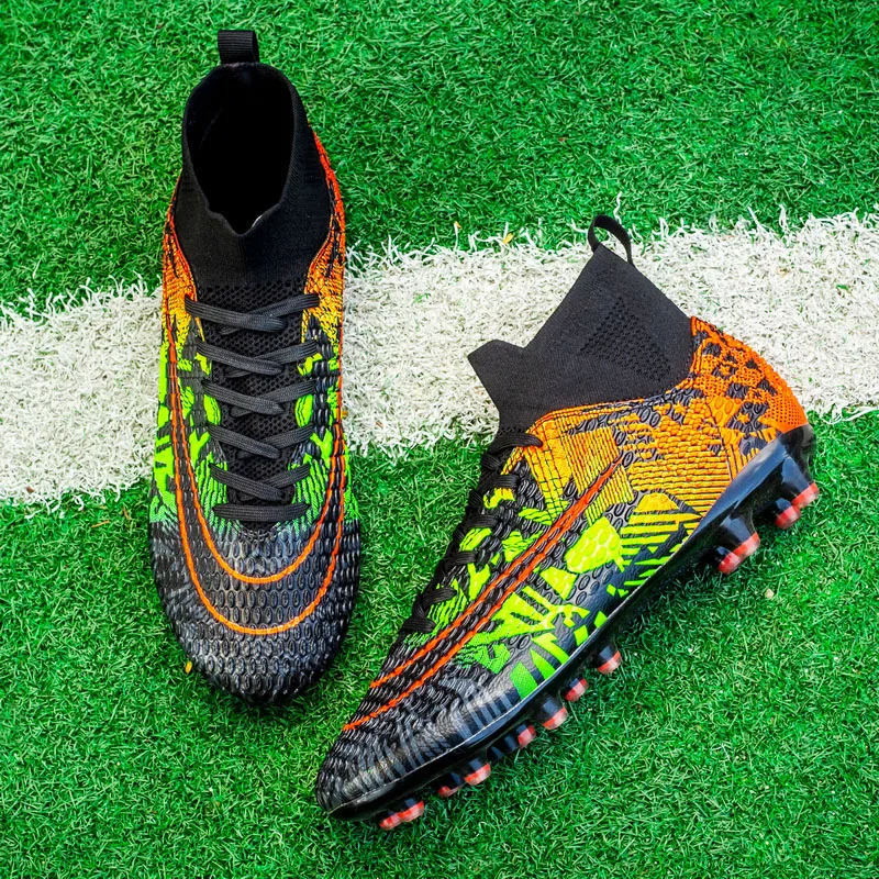 

2024 New Mens Soccer Shoes Non-Slip High Quality Turf Soccer Cleats for Kids Training Football Boots