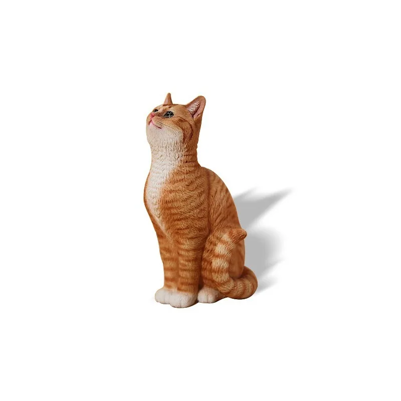 

Box Cat Story Model, Cute Creative Cute Cat Miniature Scene Ornament Figure