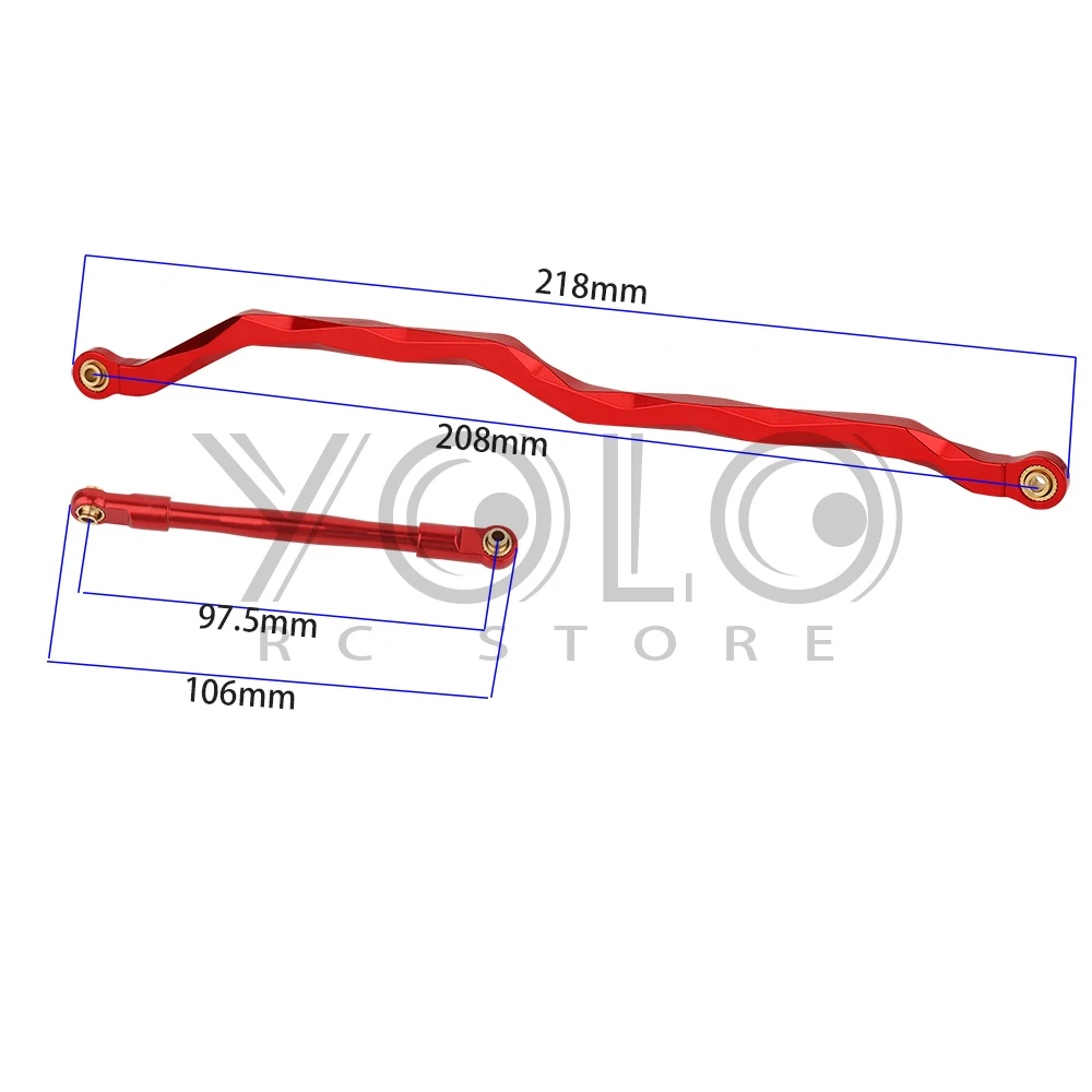 1/10 Metal Chassis Suspension Links Rear Trailing Arm 12MM Hex Brake Disc 17T Pinion Gear for Axial RBX10 Ryft Rock Bouncer Part