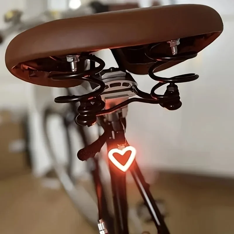 دراجة الضوء الخلفي أضواء الدراجات وسائط الإضاءة المتعددة USB شحن Led فلاش الذيل أضواء خلفية ملحقات الدراجة