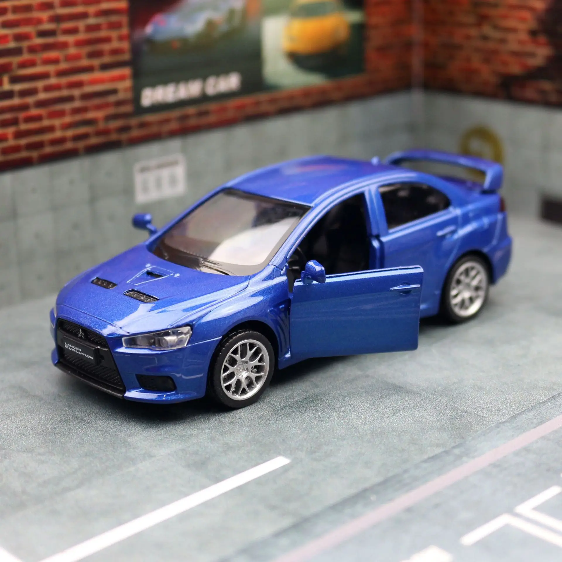 1:41 Mitsubishis JDM Lancer Evolution X lega auto diecast e veicoli giocattolo modello di auto modello in scala in miniatura auto per bambini