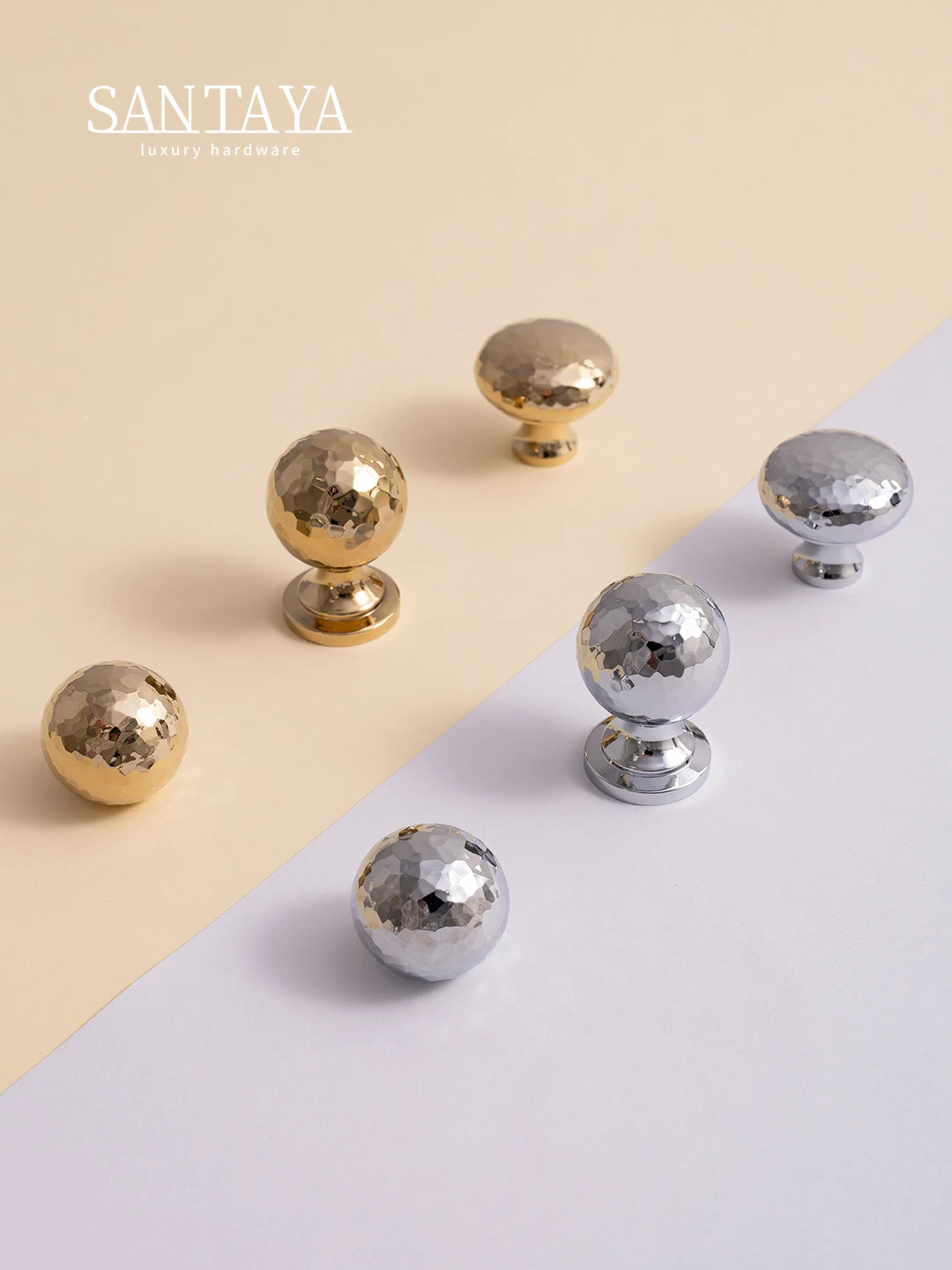 

Solid Brass Handle PVD Gold Silver Hammered Drawer Knob Wardrobe Kitchen Cabinet Pull Furniture Hardware Accessories
