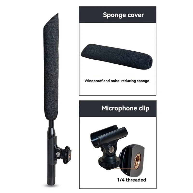 M16K-hangende microfoon Instrumentmicrofoon voor opnamestudio Onderwijs Multimedia School Chorus Opname Toespraak