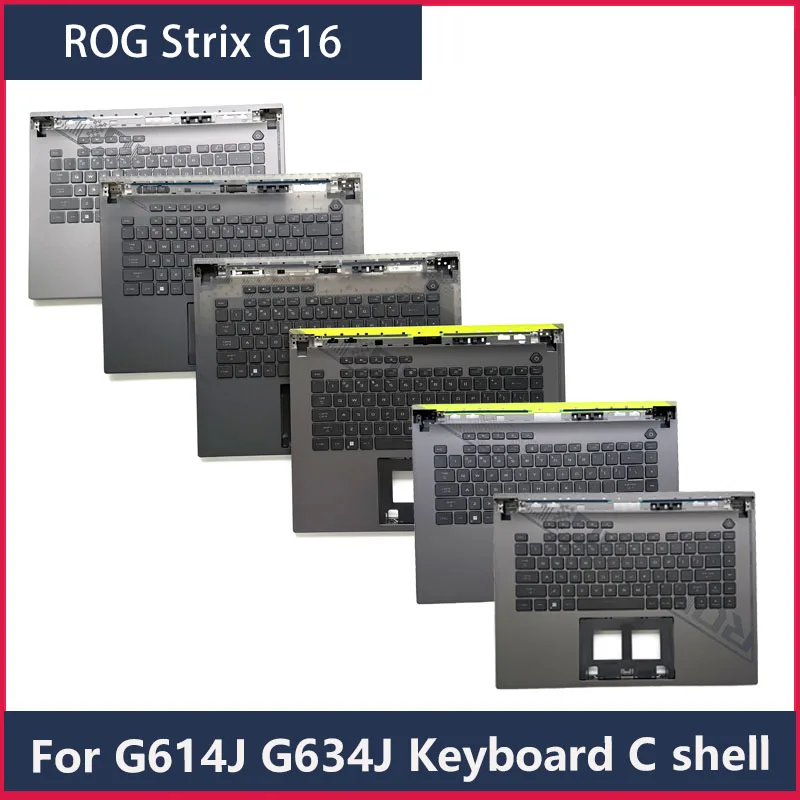 For Gunslinger 7 Gunslinger 8 Magic Blade New Sharp 2023/2024 Keyboard C Shell G614J G634J Laptop Parts Palm Rest Keyboard Shell Key Buttons Bracket Rubber Caps Accessories Shell