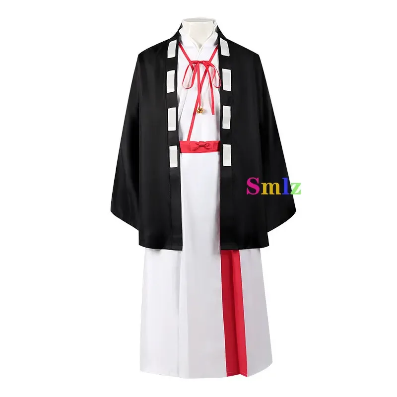 

2025 11 Aza Toma Anime Hell's Paradise Jigokuraku Costume Kimono Cloak Samurai Yamada Cosplay Wig