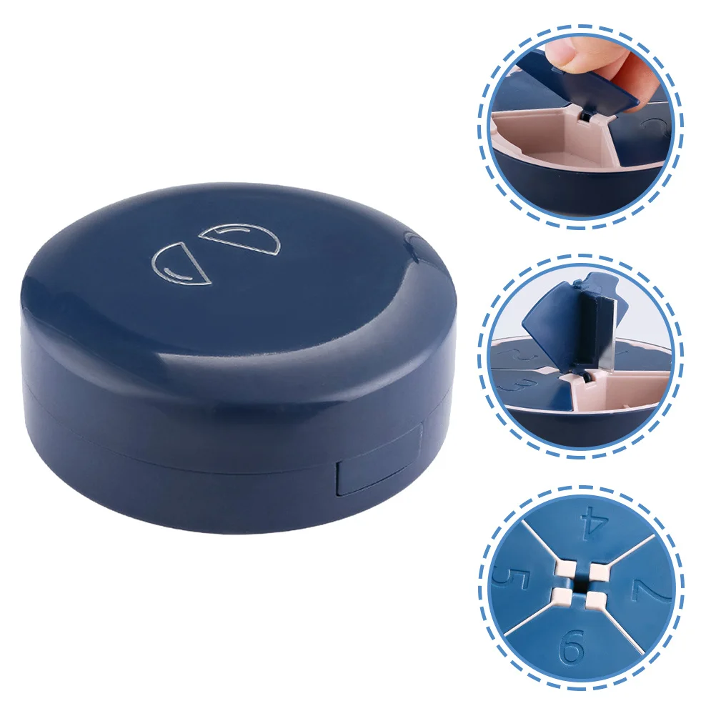 

Pills Organizer Large Double Layer Case Travel Medicine Container Daily Organizer Secure Lid Easy