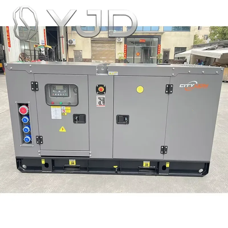 50kVA 40kW Ricardo Gray Silent Generator with Auto Start Remote Start ATS European Socket Lifting Ring