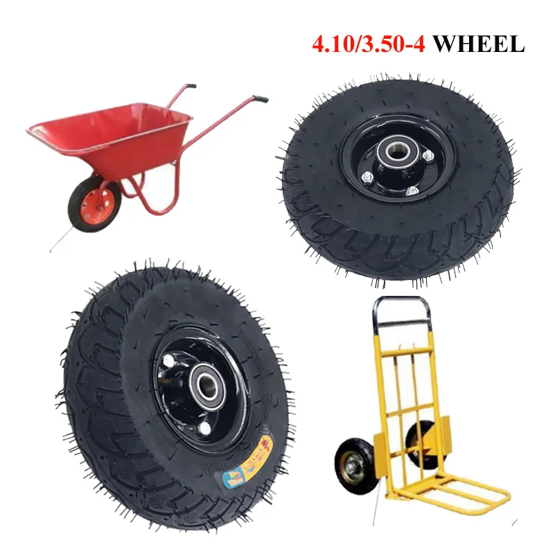 4.10/3.50-4 Scooter warehouse trolley inner and outer tires Small tricycle amusement train wheel hub