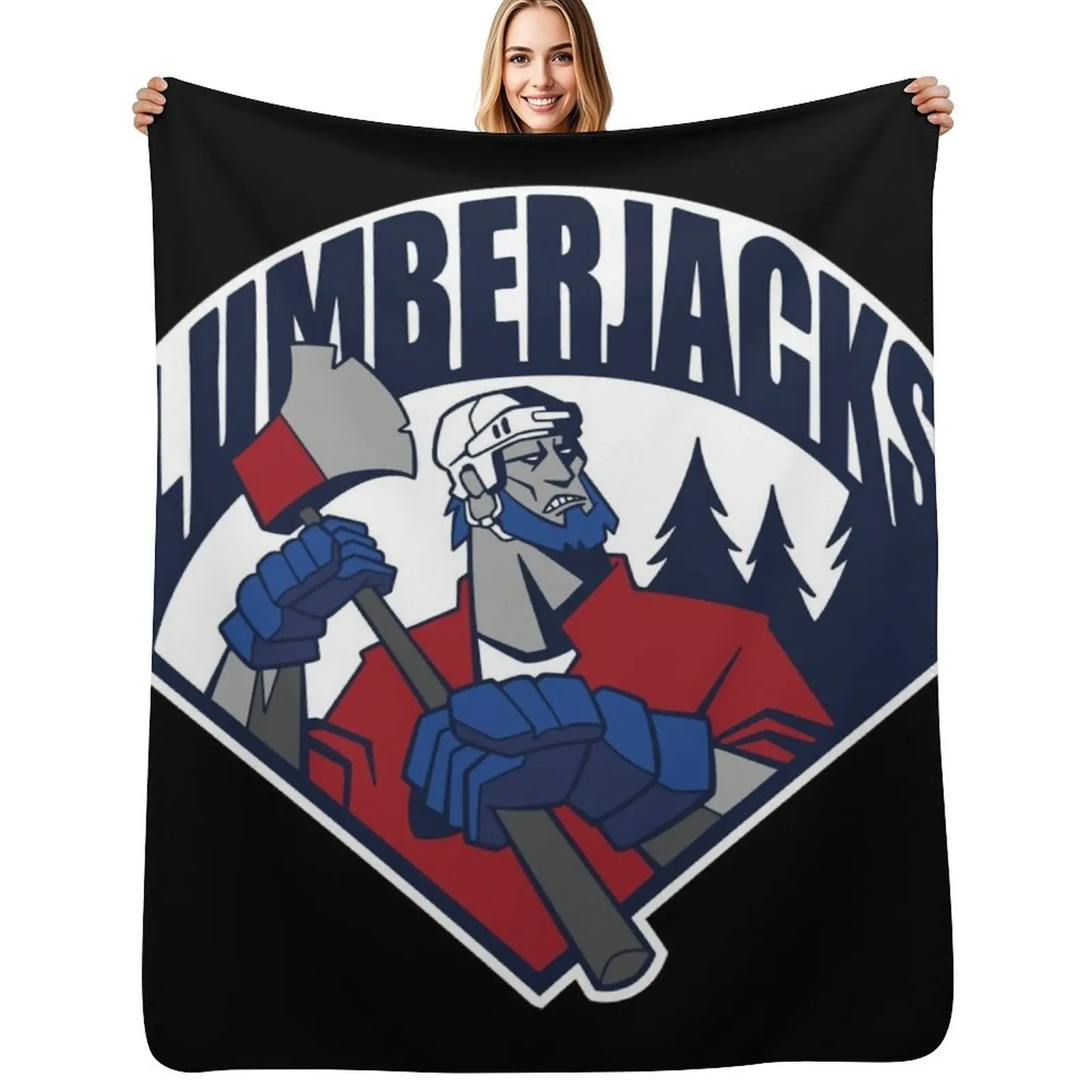 South Shore Lumberjacks Throw Blanket Durable Warm Blanket for Daily Home Use