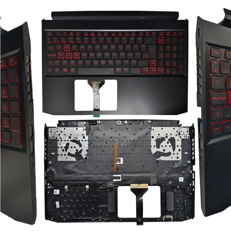 Palmrest with US/SP/UK/LA Language Red Words Backlight For Acer Nitro5 AN515-57