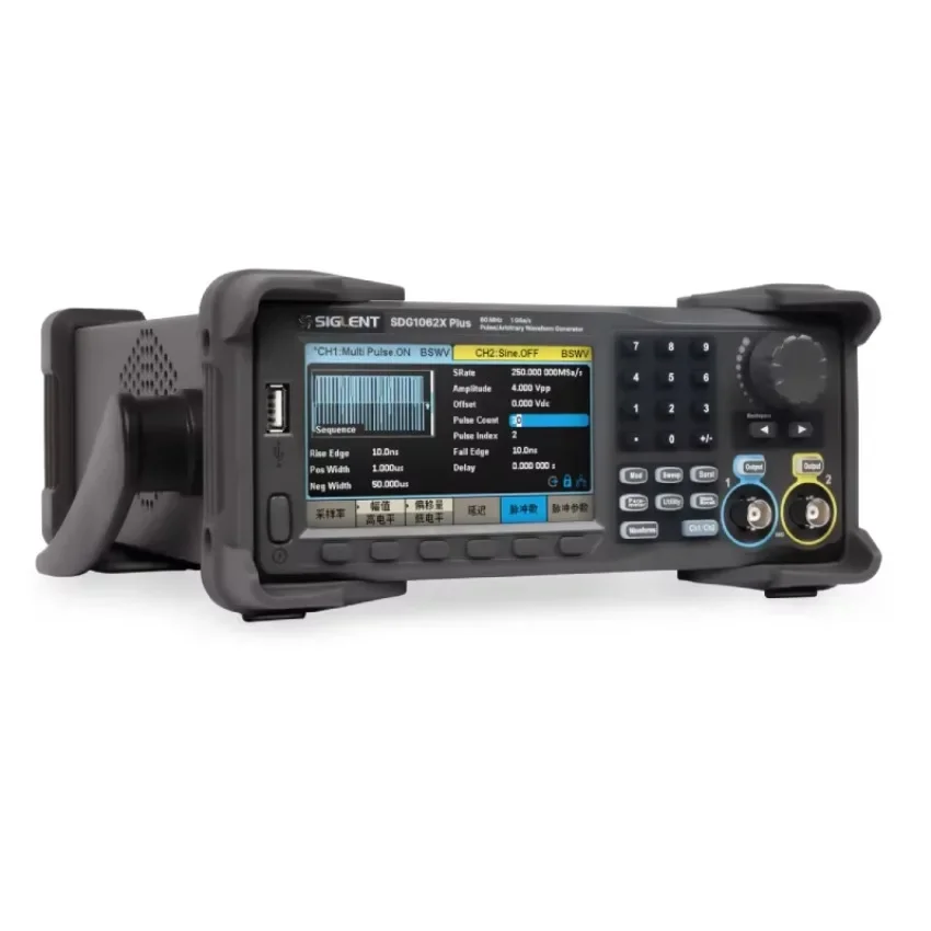 SIGLENT SDG1022X Plus Dual-Channel 25MHz Function Generator 1GSa/s Sampling Sine Waveform 10V Amplitude 8 Mpts Sequence